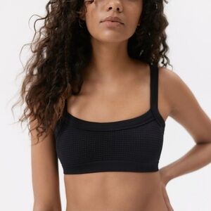 OUT FROM UNDER URBAN OUTFITTERS BRA BRALETTE WAFFLE BLACK size: xs